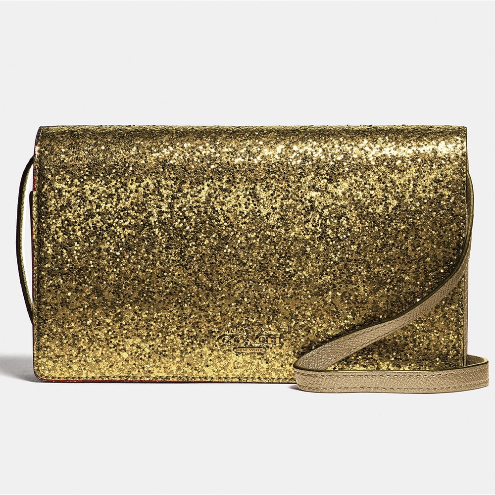 Coach Gold Glitter Crossbody Bag wizard of oz